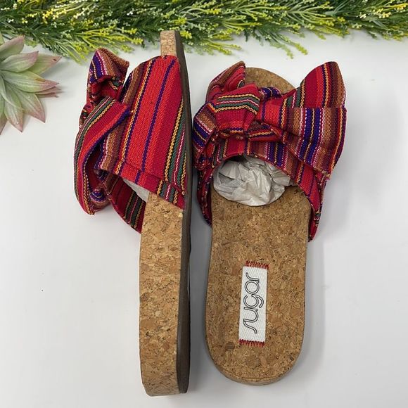 Sugar Women's Xenonc Twist-Tie Slide Sandals - Picture 5 of 12